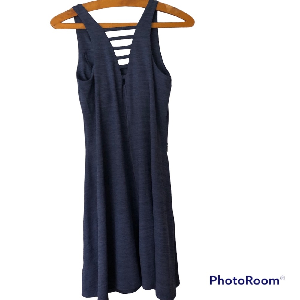 Toad&Co Tech Tomboy Tank Dress Blue XS Womens